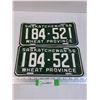 Image 1 : Pair of Saskatchewan License Plates: 1956