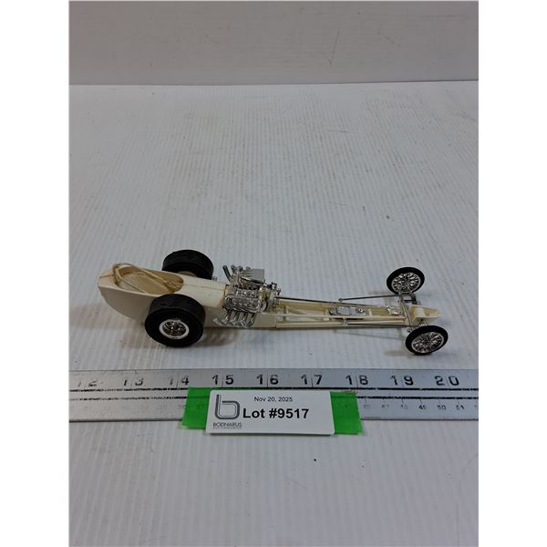 Plastic Drag Racing Car Model - 8" Long
