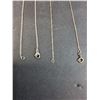 Image 5 : (4) Necklaces - One Needs Clasp & Has Case