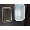 Image 4 : PYREX Blue Refrigerator Dish w/ Lid - 7" x 3" x 4"