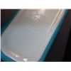 Image 5 : PYREX Blue Refrigerator Dish w/ Lid - 7" x 3" x 4"