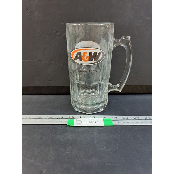 A & W Glass Mug - 8" Tall