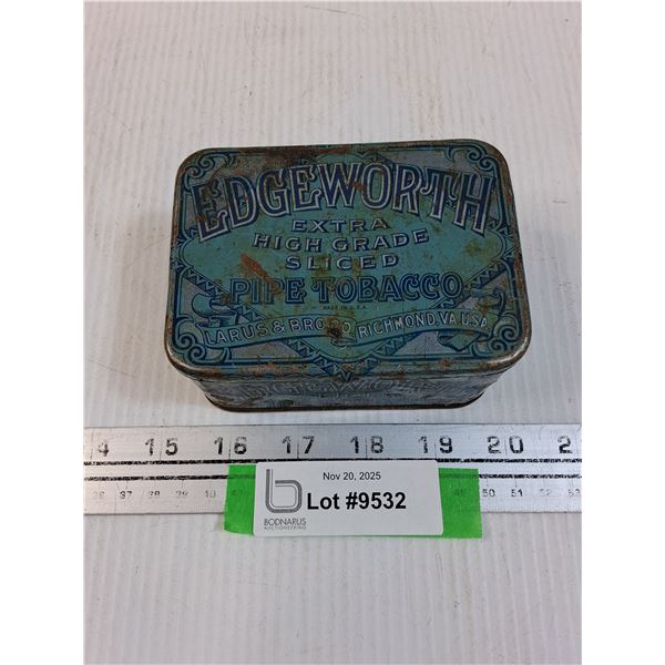 Edgeworth Pipe Tobacco Collector Tin - 4.5" x 2" x 3.5"