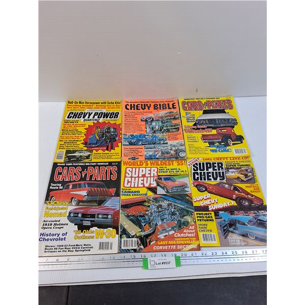 (6) Magazines: Chevy Power, Chevy Bible Cars & Parts, Misc