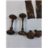 Image 2 : Vintage Door Handle Hardware Lot: Door Knobs, Hinges, Face Plates