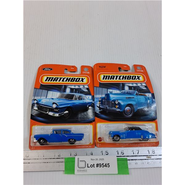 (2) Matchbox Die Cast Cars - Ford & Cadillac