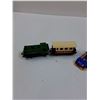 Image 2 : Matchbox Train & Car Set, (4) Die Cast Cars: Hot Wheels & Misc