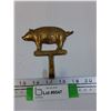 Image 1 : Brass Pig Key Holder - 5" x 4"