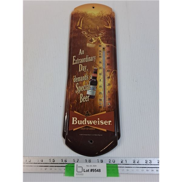 Budweiser Thermometer (Tin) - 17" x 5"