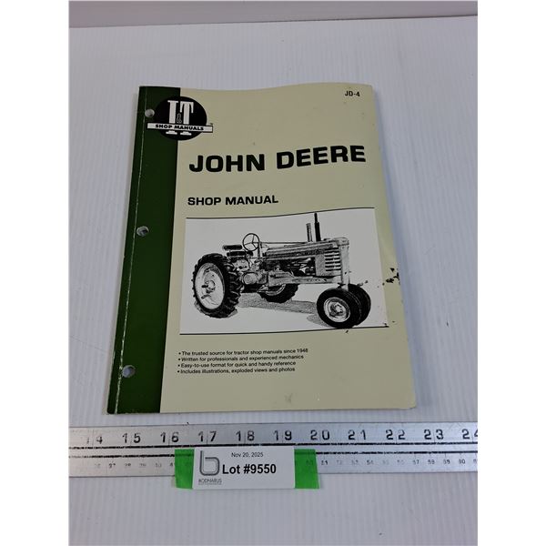 John Deere Shop Manual - 1990 Edition