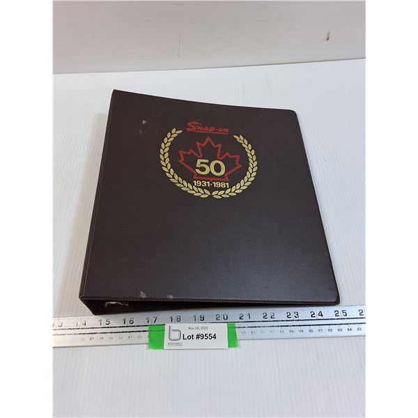 Snap-On 1980's Anniversary 2" Binder