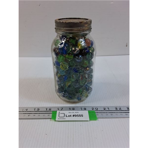 Mason Jar of Marbles