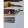 Image 2 : Vintage Shaving Set: Leather Strop, Brush and Razor Case Set