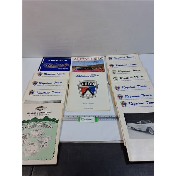 (14) Car Magazines: Keystone, Collectible Automobile, Cushman Motors - Various