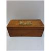 Image 4 : Vintage Gold Label Dispensing Box - 14" x 6" x 5"