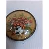 Image 3 : Floral Flour Sifter & (2) Curved Glass Flower Wall Art Displays (4" Diameter Each)