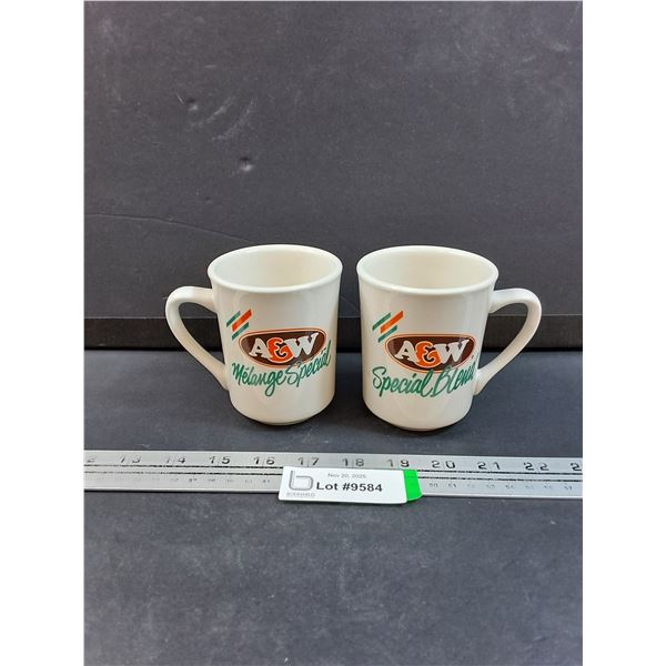 (2) A & W Coffee Mugs
