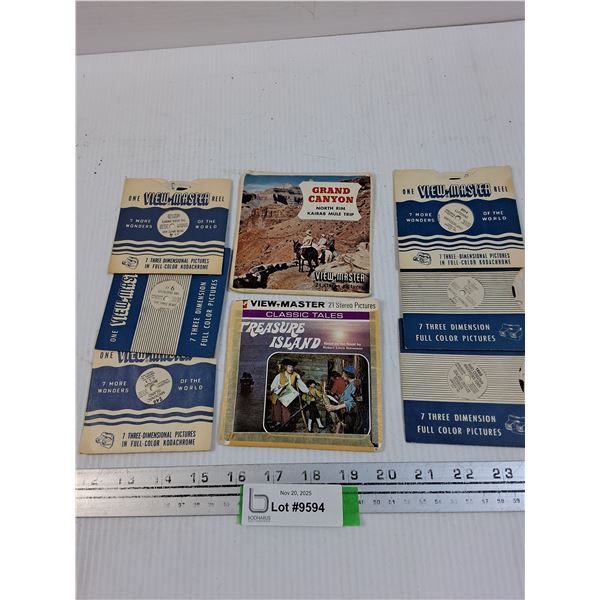 (8) View Master Discs - Various