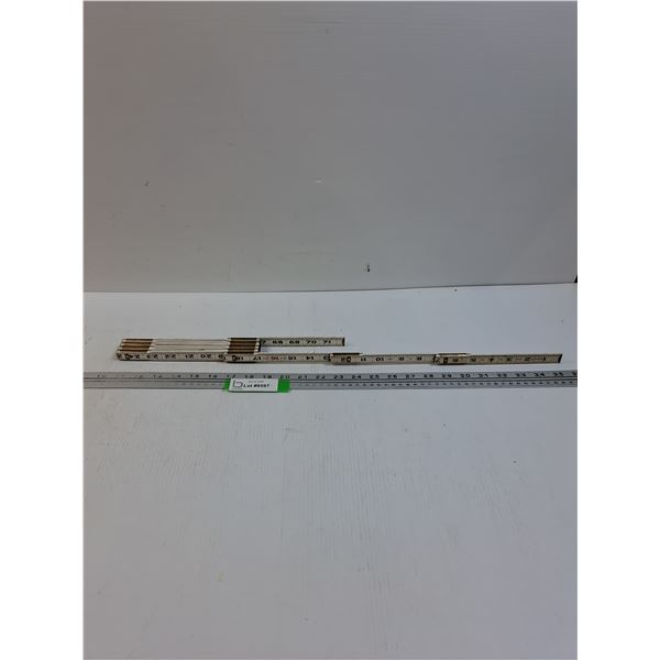 Vintage Folding Meter Stick - Goes to 72"