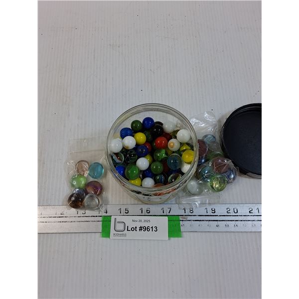 Marbles & Decorative Stones in Jar