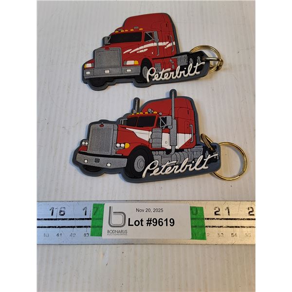 (2) Peterbilt Key Chains