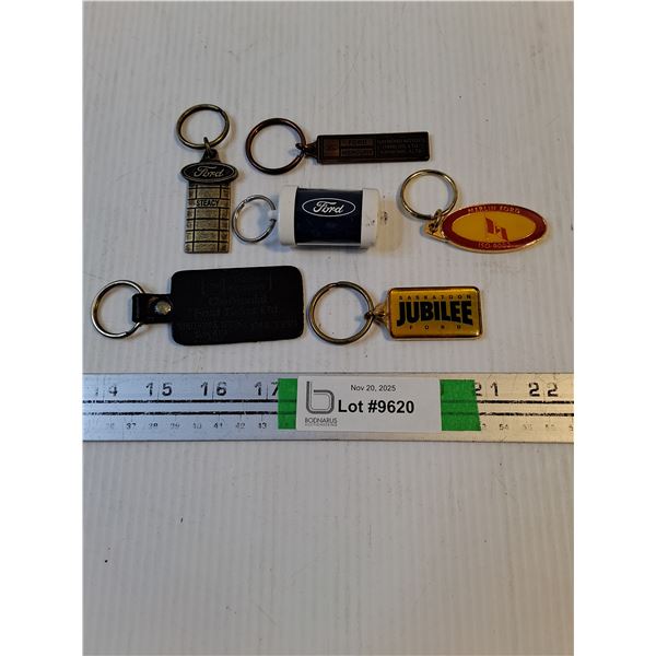 (6) Saskatchewan/Alberta  Ford Dealership Keychains