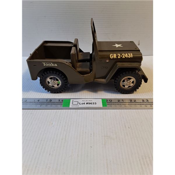 Vintage 1960's Tonka U.S.Army Jeep-10" long