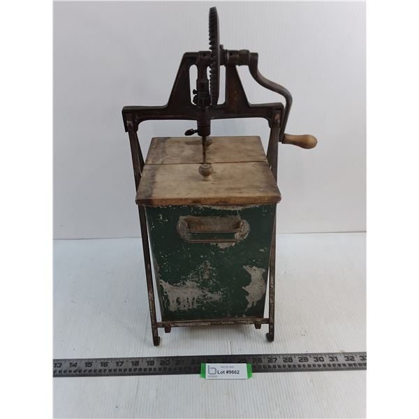 Vintage Hand Crank Butter Churn - 19.5x9x9" - Pickup Preferred