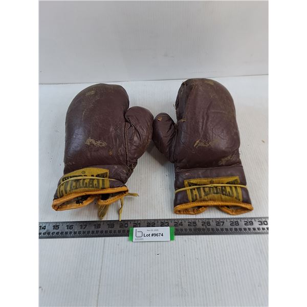 Vintage Pair of Everlast 14 oz. Boxing Gloves