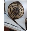 # Vintage African 26x30" Tribal Shield & 54" Spears - Pickup Only