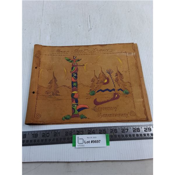 Indigenous Themed Leather Picture Album Cover