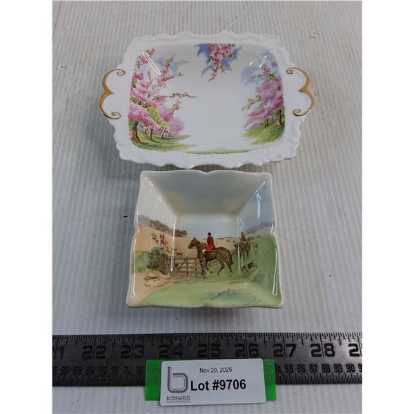 (2) Decorative Bone China Trinket Dishes (Royal Albert & Royal Doulton)