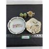 (2) Ceramic Trinket Dishes, Spice Shakers, Creamer