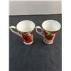 Image 2 : (2) "Butchart Gardens" English Fine Bone China Tall Tea Cups