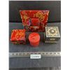 Asian Theme Gift Set: Mirror, Candle, Trinket Boxes