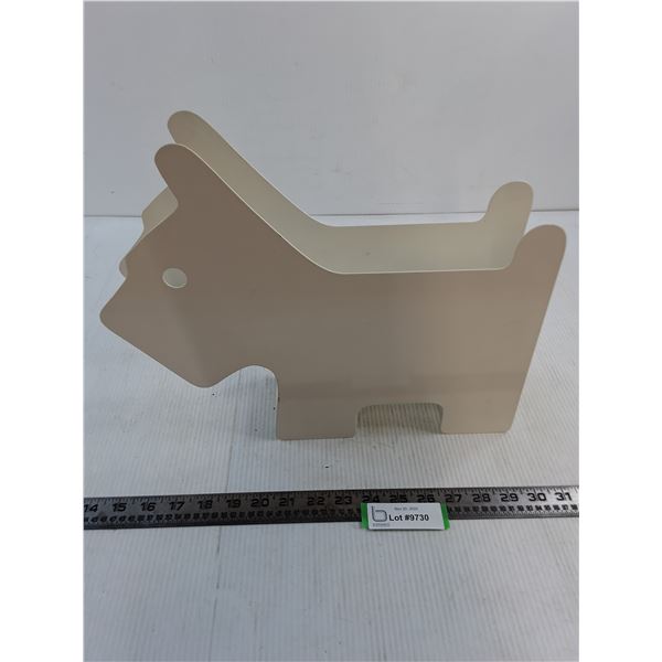 Metal "Good Doggie" Magazine Rack