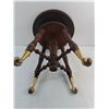 Image 3 : # Vintage Claw-Footed Wooden Piano Stool - 20" High x 18" Diameter - PICK UP