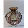 Image 1 : Stained Glass Hard Mount Drop Ceiling Light Fixture - 18" x 13" - Preferred Pick-Up