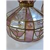 Image 3 : Stained Glass Hard Mount Drop Ceiling Light Fixture - 18" x 13" - Preferred Pick-Up