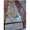 Image 4 : Stained Glass Hard Mount Drop Ceiling Light Fixture - 18" x 13" - Preferred Pick-Up