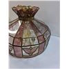 Image 5 : Stained Glass Hard Mount Drop Ceiling Light Fixture - 18" x 13" - Preferred Pick-Up