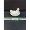 Image 1 : Milk Glass Hen on Nest - 4.5" x 3.5" x 3"