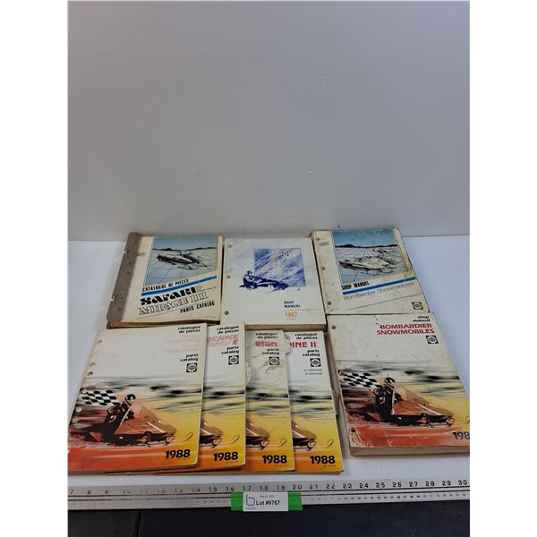 (8) Snowmobile Catalogs from 1980's
