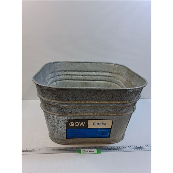 GSW Galvanized Steel Wash Bucket - CANNOT SHIP - 18" x 11"