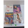 (4) Playboy Magazines: 1986-1988