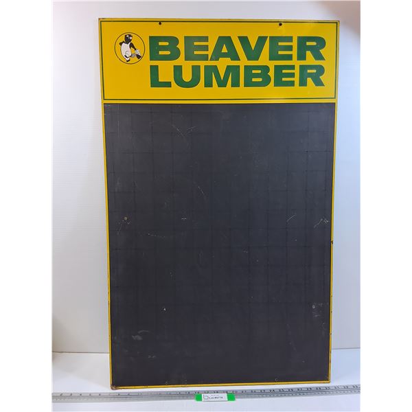 # Vintage Beaver Lumber Chalkboard - 24" x 38" - Preferred Pick-Up