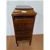Image 1 : * Antique Gramophone Player Stand w/ Drawers, No Gramophone- 19" x 16" x 14" - CANNOT SHIP