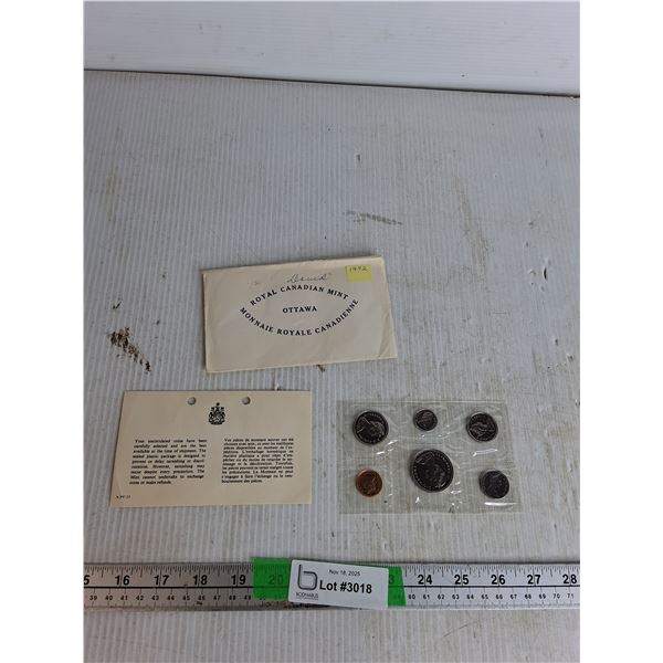 1972 Royal Canadian Mint Set