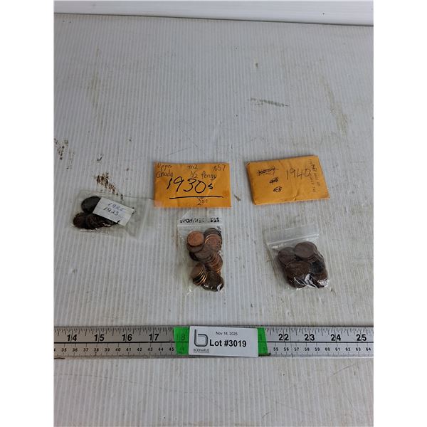 Vintage Pennies 1920-1940's