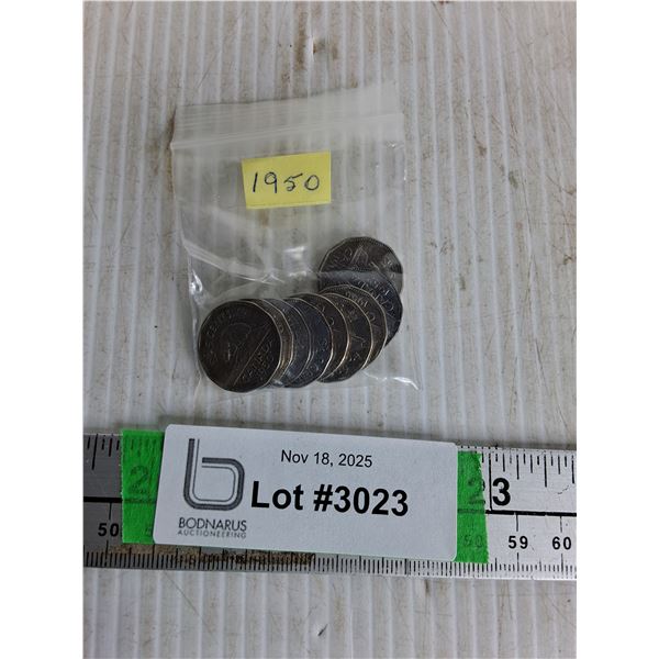 1950's Canadian Nickels